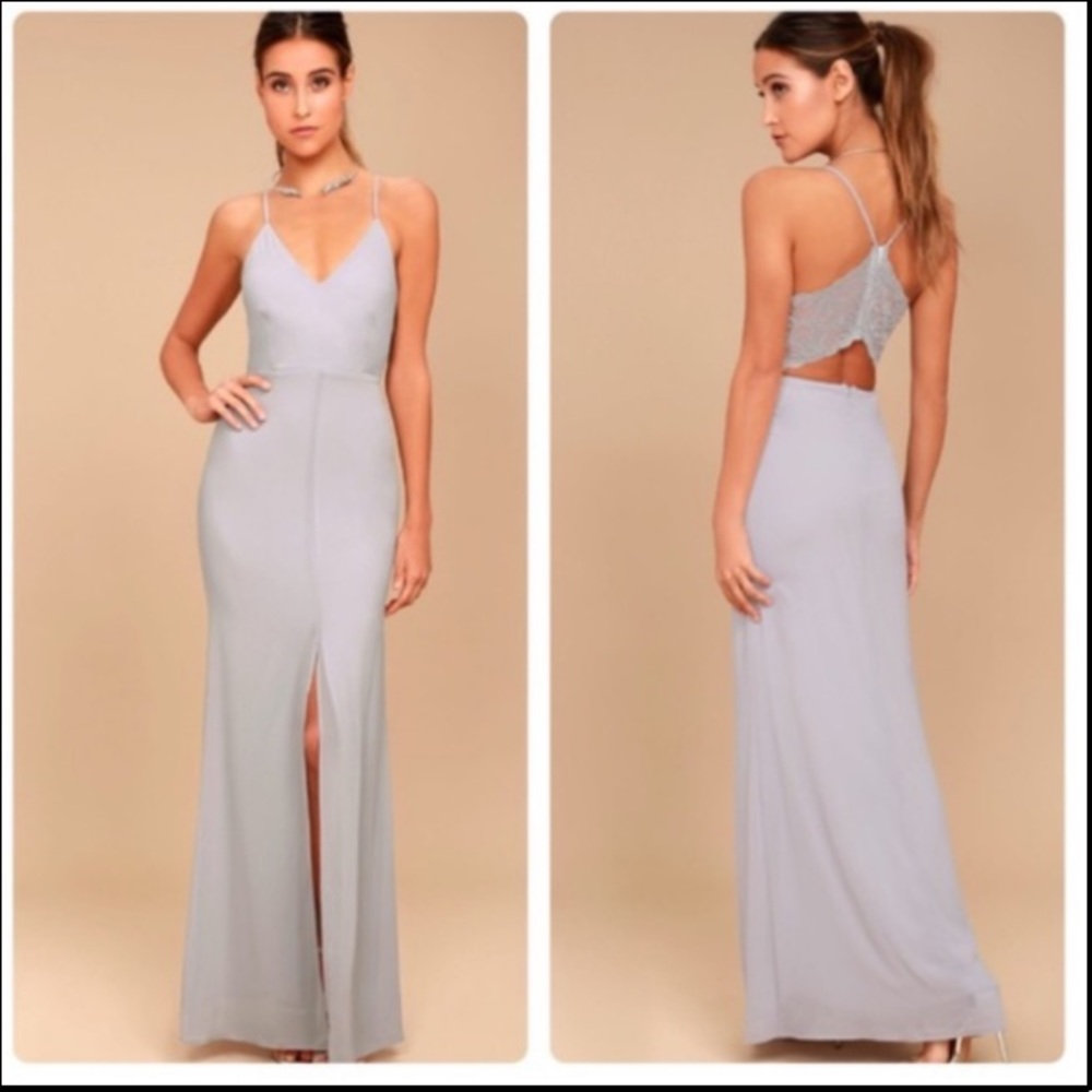 NWT LULU’S STORY OF A STARRY NIGHT MAXI DRESS